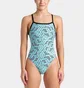 Купальник женский Arena Escape Swimsuit Challenge Back 44 Turquoise 007739-580