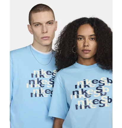 Футболка унисекс Nike Sb Tee Oc Repeat Brd Light Blue FV3494-407