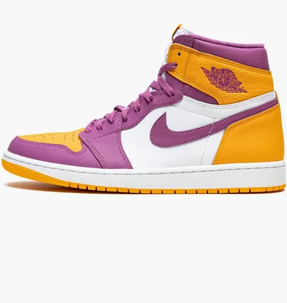 Кроссовки мужские Nike Jordan 1 Retro High Og Brotherhood Violet/Yellow 555088-706