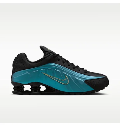 Кросівки чоловічі Nike Shox R4 Reflective Black/Turquoise IF4849-500