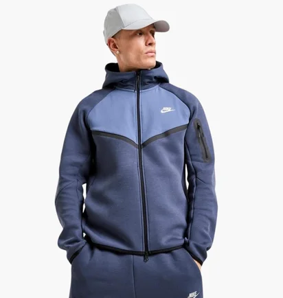 Толстовка чоловіча Nike Tech Fleece Blue IH4302-437