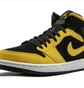 Кроссовки унисекс Air Jordan 1 Mid Black/Yellow 554724-071