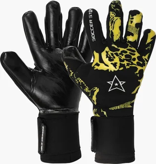 Перчатки вратарские унисекс Soccer star Black VL-5999