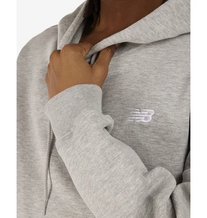 Худи мужское New Balance Brushed Back Small Logo Hoodie Grey MT41511AG