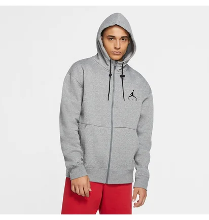 Толстовка мужская Nike Air Jordan Jumpman Air Fleece Full Zip Hoodie Grey Ck6679-091