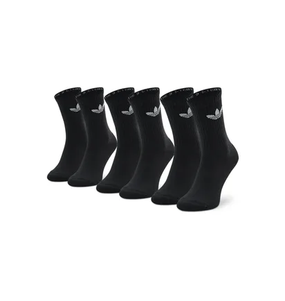 Шкарпетки Adidas Cushioned Trefoil (3 шт) Black HC9547