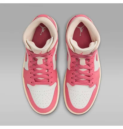 Кросівки жіночі Air Jordan W 1 Mid Pink/White BQ6472-109