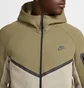 Толстовка мужская Nike Tch Flc Fz Wr Hoodie 2025 Beige/Olive HV0949-222