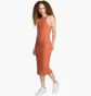 Платье женское Nike Sportswear Chill Rib Slim Sleeveless Midi Dress Orange FN3679-825