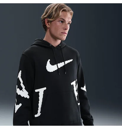 Свитшот мужской Nike M Nk Club Hockey Jsy Neo Vrsty Black IH4258-010