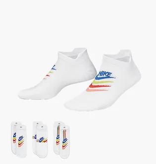 Носки женские Nike Everyday Plus Ltwt Ns White (3 пары) DH5474-902