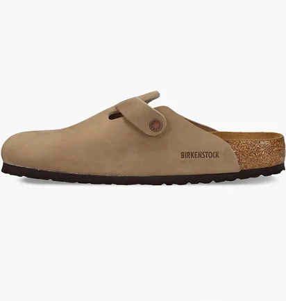 Тапочки мужские BIRKENSTOCK Boston Soft Footbed Oiled Leather Clogs Brown 1018147