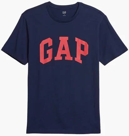 Футболка мужская Gap V-Basic Logo T Blue 550338-04