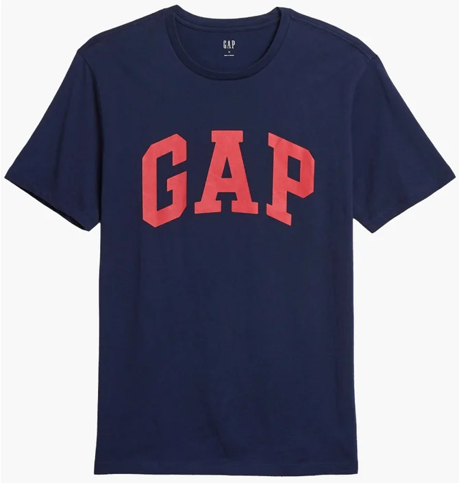 Футболка мужская Gap V-Basic Logo T Blue 550338-04