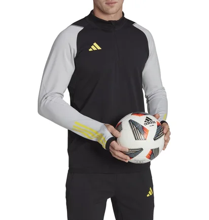 Кофта мужская Adidas Long-Sleeve T-Shirt Tiro23 C Tr Top Black/Grey HU1307