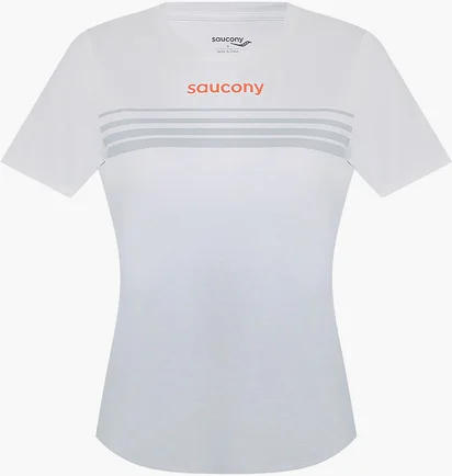 Футболка женская Saucony Endorphin Short Sleeve White SAW800508-CD