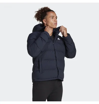 Куртка чоловіча Adidas Helionic Hooded Down Jacket Blue Hg8750