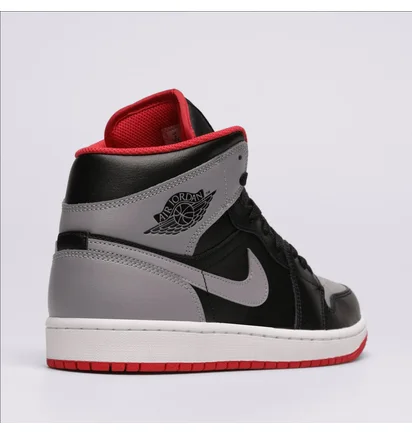 Кроссовки мужские Air Jordan 1 Mid Black/Grey DQ8426-006