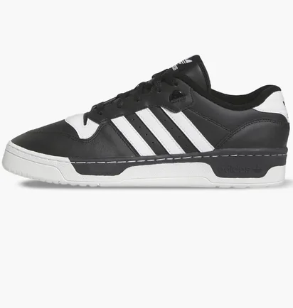 Кроссовки унисекс Adidas Rivalry Low Noir/Blanc Black FZ6327