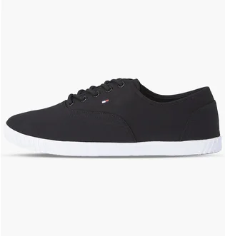 Кроссовки мужские Tommy Hilfiger Canvas Lace Up Sneaker Black FW0FW07805-BDS