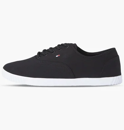 Кросівки чоловічі Tommy Hilfiger Canvas Lace Up Sneaker Black FW0FW07805-BDS