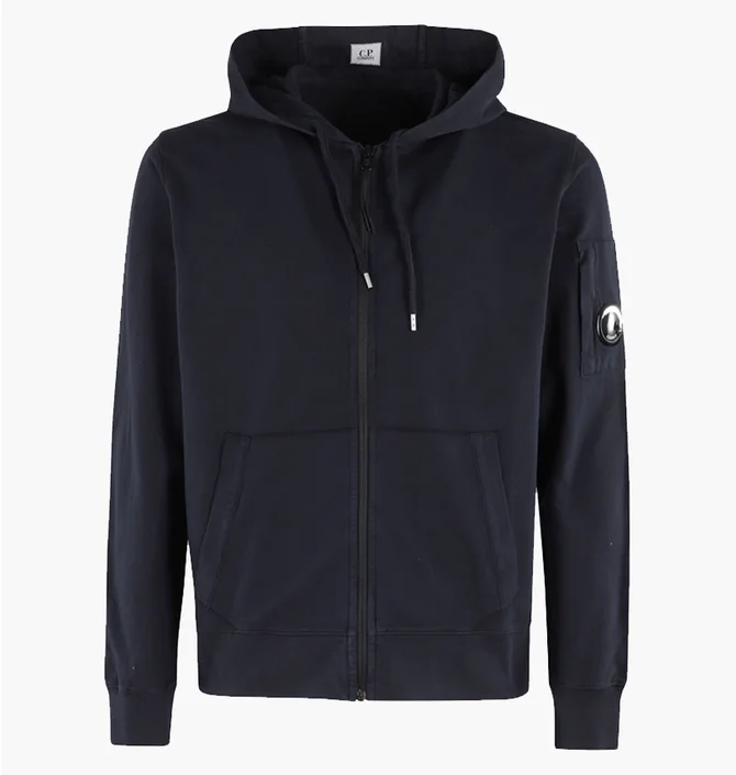 Толстовка чоловіча C.P. Company Light Fleece Full Zip Hooded Blue 18CMSS057A-002246G-888