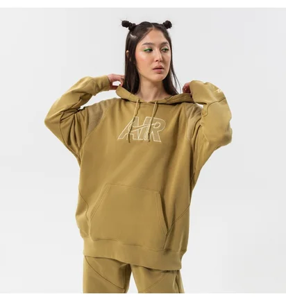 Худі унісекс Nike W Nsw Air Flc Hoodie Olive DM6059-769