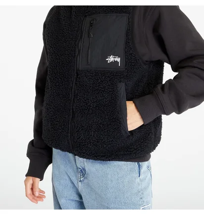 Жилетка унисекс Stussy Sherpa Black 118528-0001