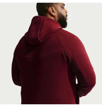 Толстовка чоловіча Nike Tech Fleece Bordo HV0949-619