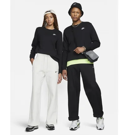 Свитшот женский Nike Sportswear Club Fleece Crewneck Sweatshirt Black Dq5473-010