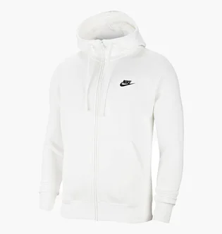 Худи мужское Nike Nsw Club Hoodie Fz White BV2645-100