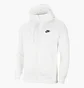 Худи мужское Nike Nsw Club Hoodie Fz White BV2645-100