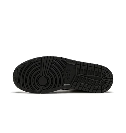 Кроссовки мужские Air Jordan 1 Mid Black/Grey 554724-096