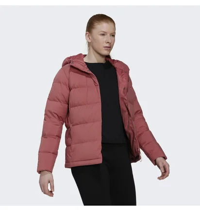 Пуховик жіночий Adidas Helionic Hooded Down Jacket Red Hg8745