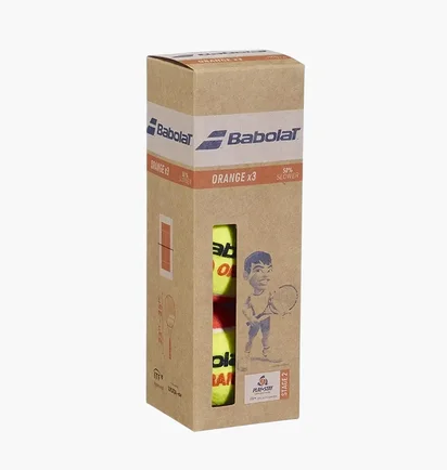 Теннисный мяч Babolat Paper Pack Yellow/Orange 501107-113