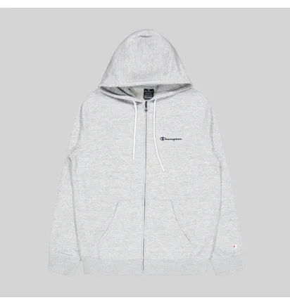 Толстовка чоловіча Champion Hooded Full Zip Sweatshirt New Oxford Melange Grey 218537-EM021
