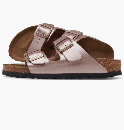 Тапочки жіночі BIRKENSTOCK Arizona Birkibuc Sandals Metallic 1023960