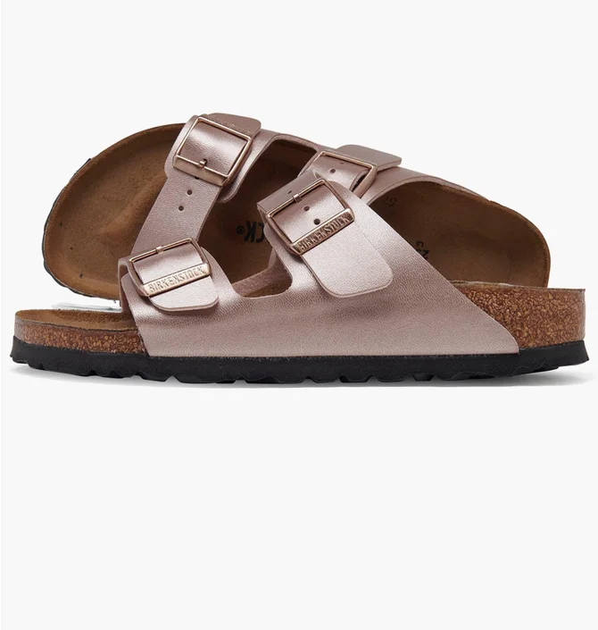 Тапочки жіночі BIRKENSTOCK Arizona Birkibuc Sandals Metallic 1023960