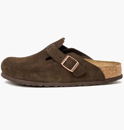 Тапочки унісекс BIRKENSTOCK Boston Suede Mocha Brown 0060901
