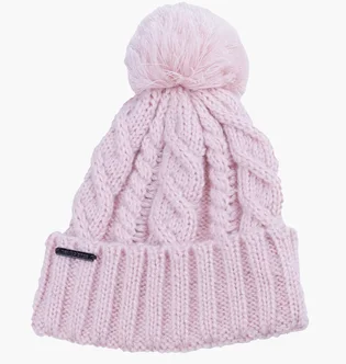 Шапка женская New Balance Lux Knit Pom Pink LAH23118PIE