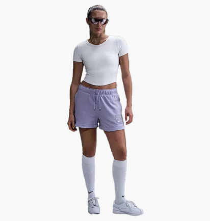 Шорты женские Nike Nsw Club Flc Ft Mr 4 Violet HJ1282-533