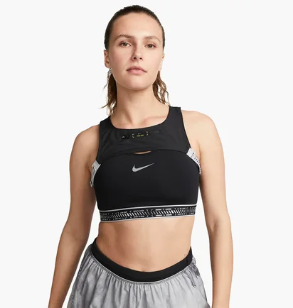 Топ женский Nike Swoosh On The Run Black DX6505-010