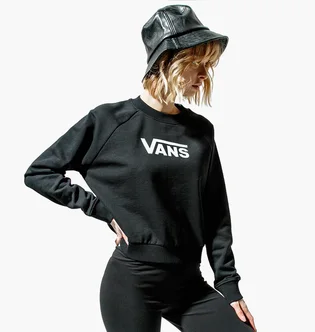 Світшот жіночий Vans Wm Flying V Ft Boxy Crew Black VN0A47THBLK1