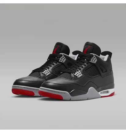 Кросівки чоловічі Air Jordan 4 Retro Bred Reimagined Black FV5029-006