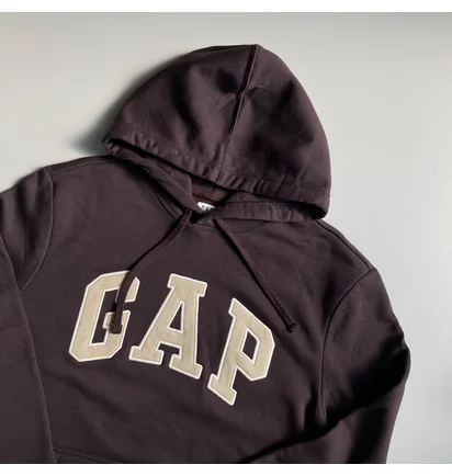 Худі чоловіче Gap Logo Hoodie Tiktok Brown 546844341
