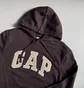 Худі чоловіче Gap Logo Hoodie Tiktok Brown 546844341