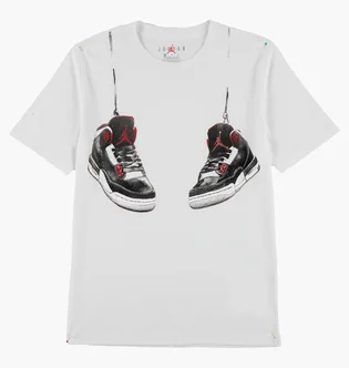 Футболка детская Air Jordan Aj3 Shoe Strings White 95F483-001
