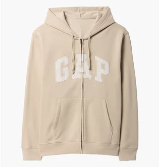 Толстовка мужская Gap Logo Zip Hoodie Beige 683050081