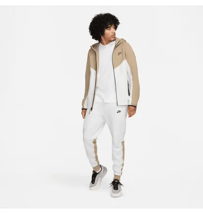Толстовка чоловіча Nike Sportswear Tech Fleece Windrunner Full-Zip Hoodie Beige/White FB7921-121