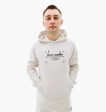 Худи мужское Helly Hansen Move Sweat Hoodie White 53701-823